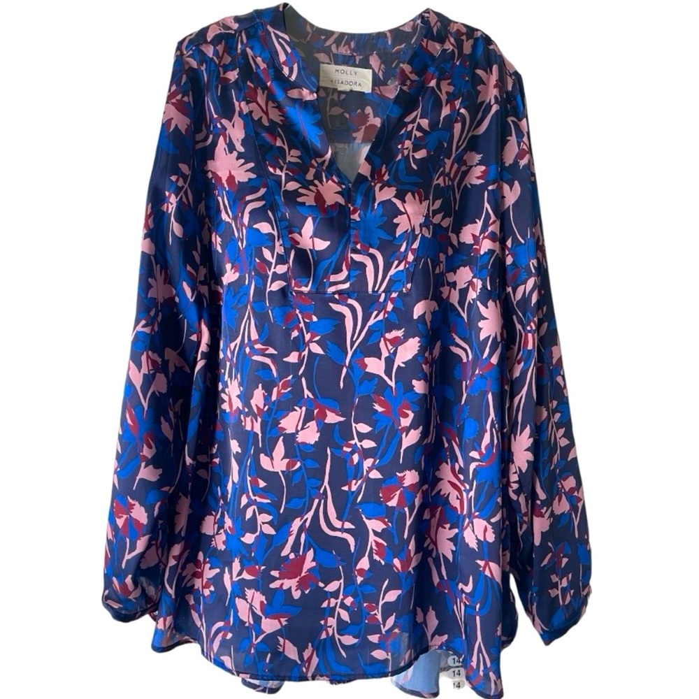 MOLLY + ISADORA Floral Tunic Top sz: 1X